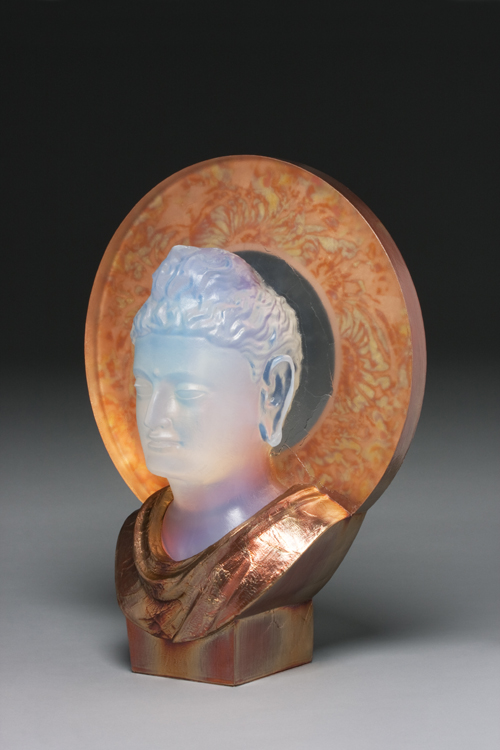 Bodhisattva - hot cast glass